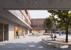 Vítězný návrh na novou budovu školy pro Chýni a Hostivici