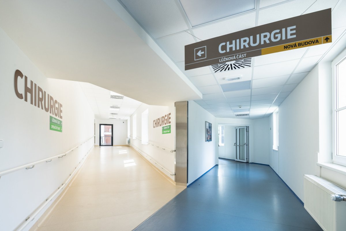 Pavilon chirurgie (Karvinská hornická nemocnice postavená z modulů KOMA)