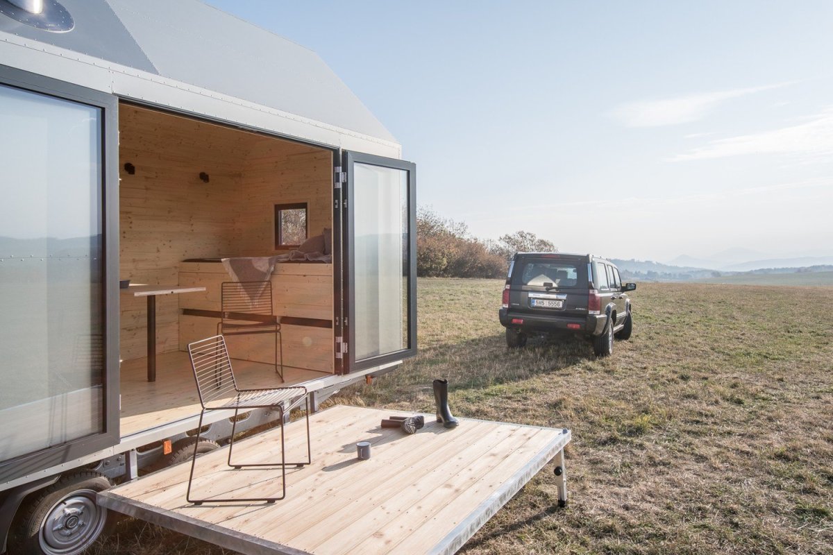 Mobilní domek Mobile Hut, ARTIKUL architekti.