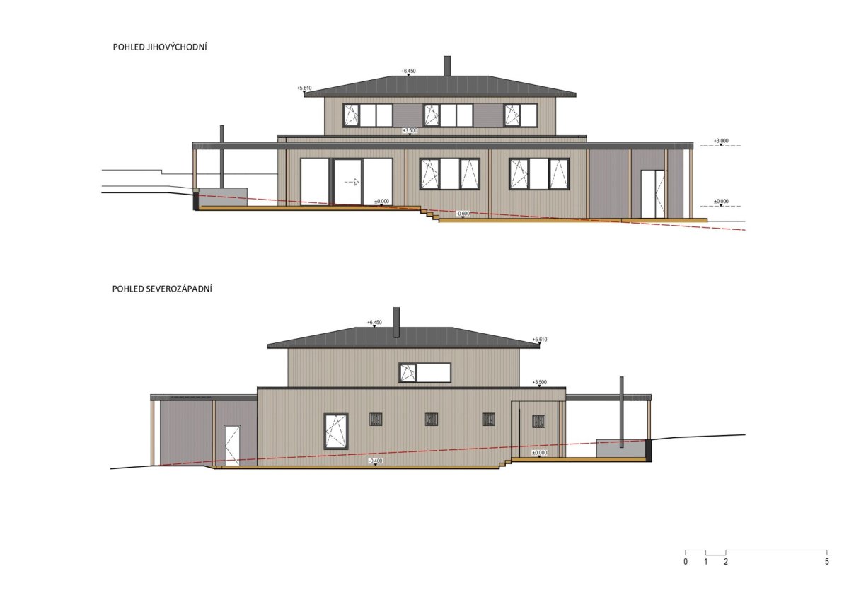 Rodinný dům s hnízdem, ARCHCON atelier: Pohledy