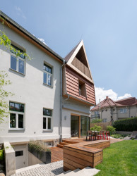 Přestavba prvorepublikové vily v Brně podle návrhu studia AEIOU