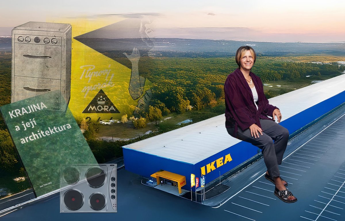 Ikea ve tvaru masové koule, nový park v Holešovicích a spotřebiče MORA, kulisa našeho dětství