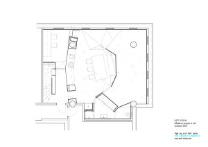 Loft 32 Zlín, půdorys 1np, petrjanda/brainwork