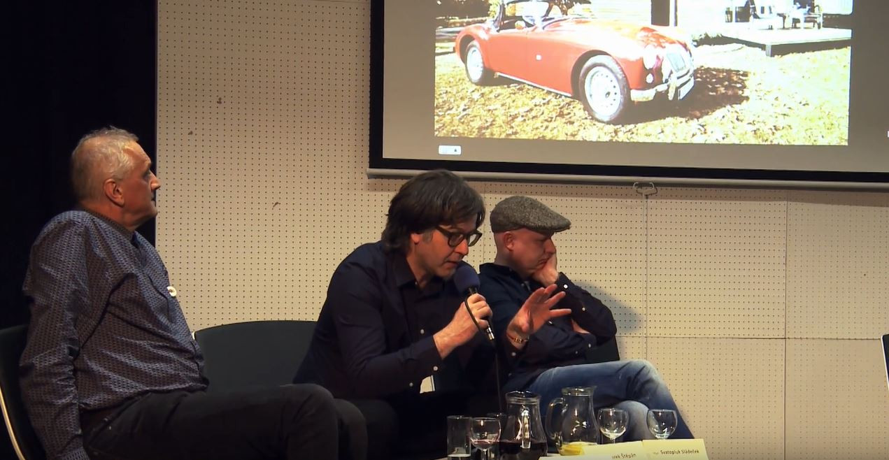 Diskuze ARCHITEKTI CZ ve Zlíně, zleva David Vávra, Marek Štěpán, Svatopluk Sládeček.