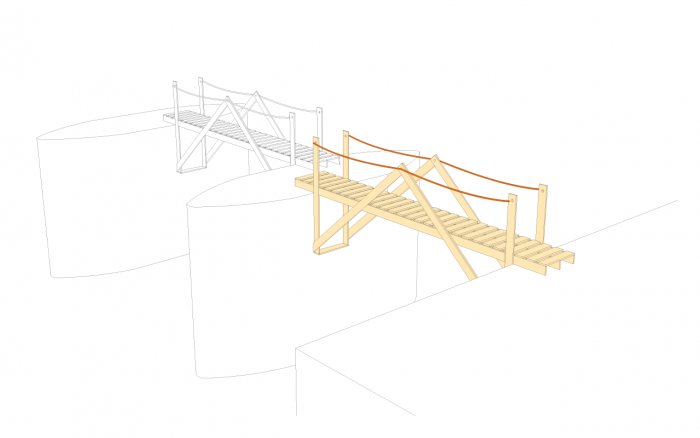 MIXAGE, Lávka přes Chrudimku, axonomotrie – foto