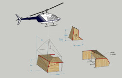 Archaeus, horská bouda a(l)titude, transportní schéma, vizualizace