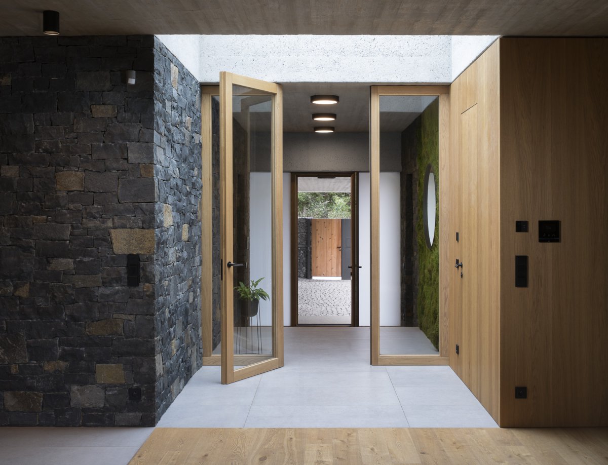 Vstup do domu (Villa Lamella, A69 architekti)