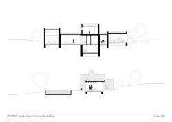 Rodinný dům v Záhorských sadech v Bratislavě, ARCHITEKTI mikulaj & mikulajova: Řez