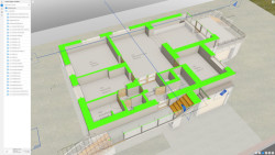 Ukázka pasportu budovy vytvořeného na základě přesného zaměření.