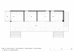 ARTIKUL architekti, ContainHotel, půdorys 2. NP