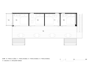 ARTIKUL architekti, ContainHotel, půdorys 2. NP