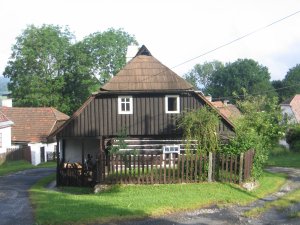 Podoba před rekonstrukcí (Roubená chalupa Strašín)