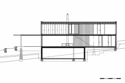 Rodinný dům Radotín, řez, Schaufler-Roskovec