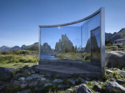 Artscape Norway - bez názvu, Dan Graham, Artscape Norland, lokalita: Vågan municipality, 1996 - foto