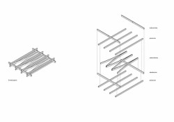 Supergola, diagram konstrukce střechy, [1:1] WORKSHOP