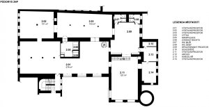 Zóna pro umění 8smička , OK PLAN ARCHITECTS - půdorys 2.N.P.