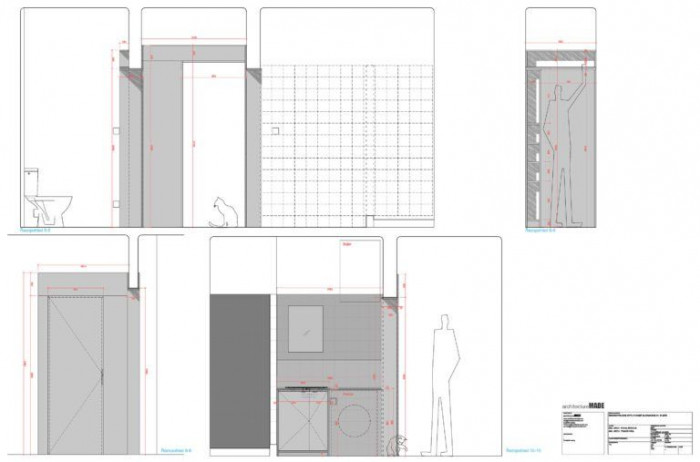ArchitectureMADE, rekonstrukce plzeňského 1+1, půdorys