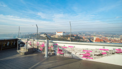 Výhled z mostu Slovenského národního povstání, Jozef Lacko, Ladislav Kušnír, Ivan Slameň, Arpád Tesár, 1968-1973.