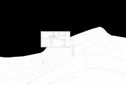 Červený dům z betonu v Lillehammeru, Sanden + Hodnekvam Architects, půdroys 1NP