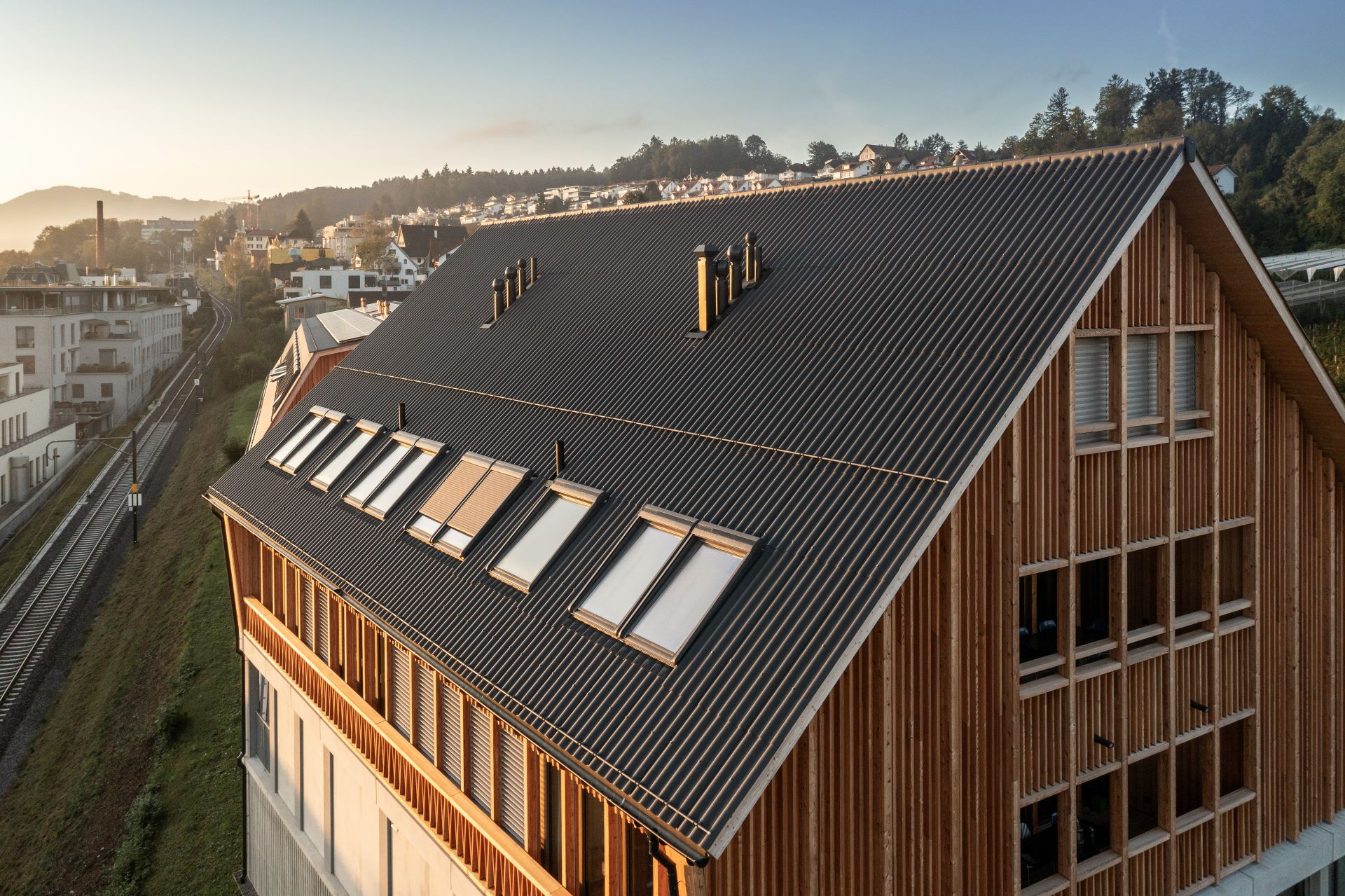 Vlnitá střešní krytina Swisspearl