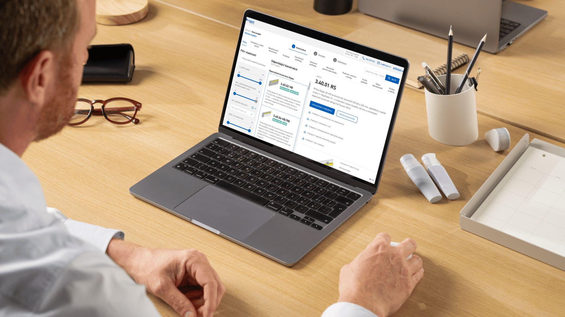 Profikalkulátor Rigips je určený pro realizační firmy a projektanty.