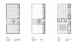 Komunitní sportovní centrum pod Nuselským mostem, půdorysy, Kristýna Vyslychová