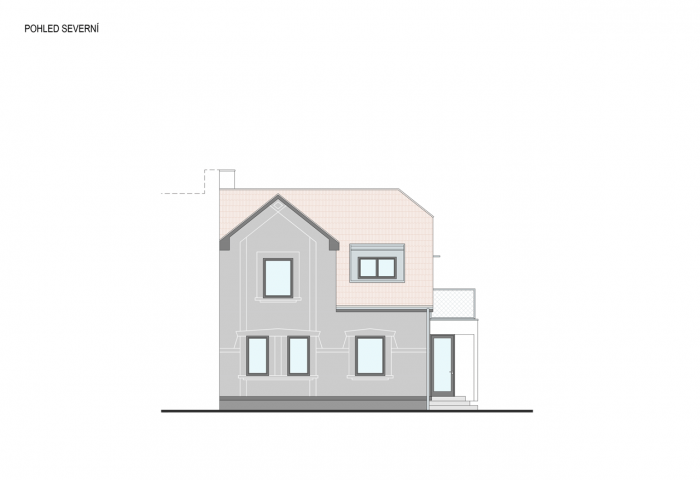 ARCHANTI, Rekonstrukce rodinného domu v Brně, pohled severní – foto