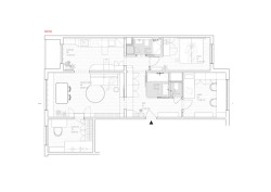 Půdorys (Byt 4+1 v panelu; Zuzana Bartasová)