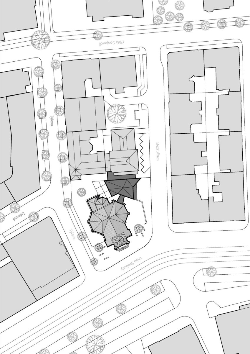 Obnova Červeného kostela, atelier-r: Situace