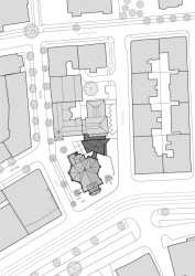 Obnova Červeného kostela, atelier-r: Situace