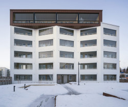 Bytový soubor Kivääritehdas ve městě Jyväskylä, dokončeno 2017, studio JKMM