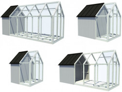 Modulární chatka, Linda Bergroth + Ville Hara (AVANTO architects), schéma