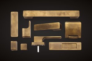 Kolekce kování MINIMAL v povrchové úpravě mosaz antik