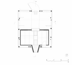 Transformace stodoly v údolí Myrkdalen na turistické ubytování, navržený půdorys, OPAFORM