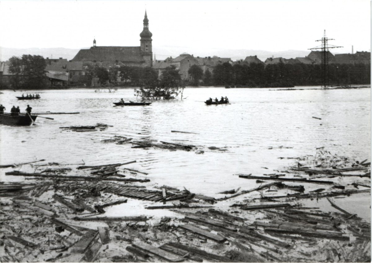 Okolí jezera Medard, historická fotografie