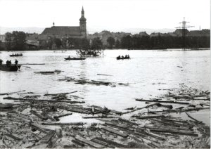 Okolí jezera Medard, historická fotografie
