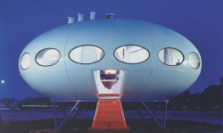 Futuro House od architekta Mattiho Suuronena, dobová fotografie. Foto: weegee