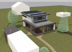 Pasivní rodinný dům, Irena Truhlářová, ARCHCON - vizualizace