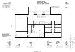 Přístavba školy ve Studenci, CHRAMA: Půdorys 1.PP