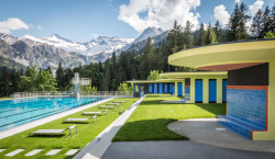 Koupaliště Adelboden ve Švýcarsku