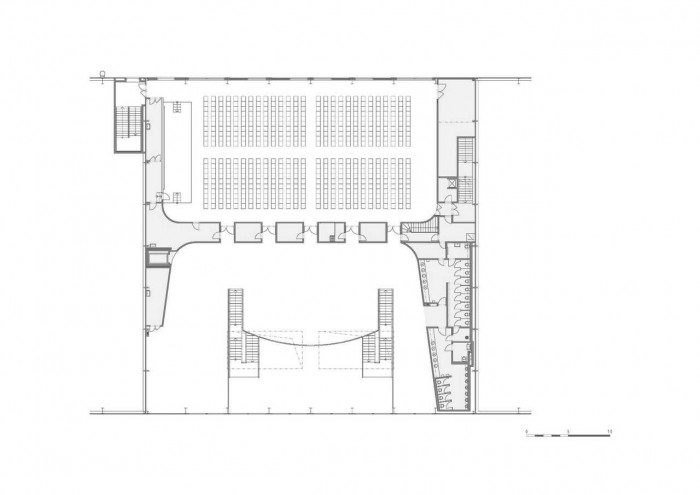 PROGRES ATELIER, Kongresový sál PVA EXPO Praha, půdorys 1. NP – foto