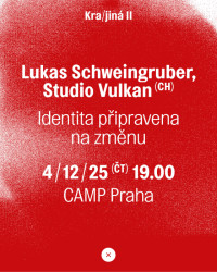 V Praze vystoupí švýcarský krajinářský architekt Lukas Schweingruber, zakladatel studia Vulkan s přednáškou s názvem Identita připravena na změnu.