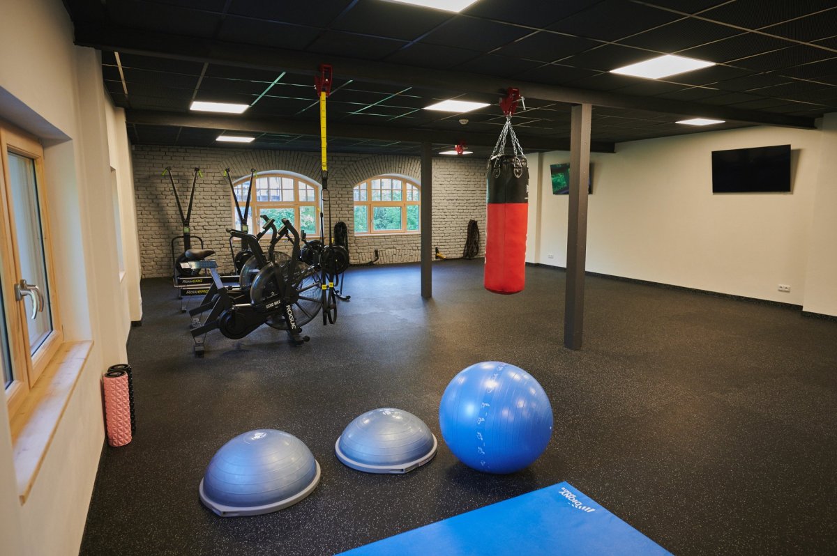 Huť Marie, Architektura s.r.o.: Pohled do fitness zóny
