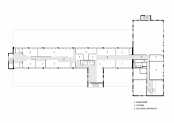 Compass Architekti, Administratívno skladový areál Sliačska, půdorys 3. NP – foto