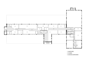 Compass Architekti, Administratívno skladový areál Sliačska, půdorys 3. NP – foto
