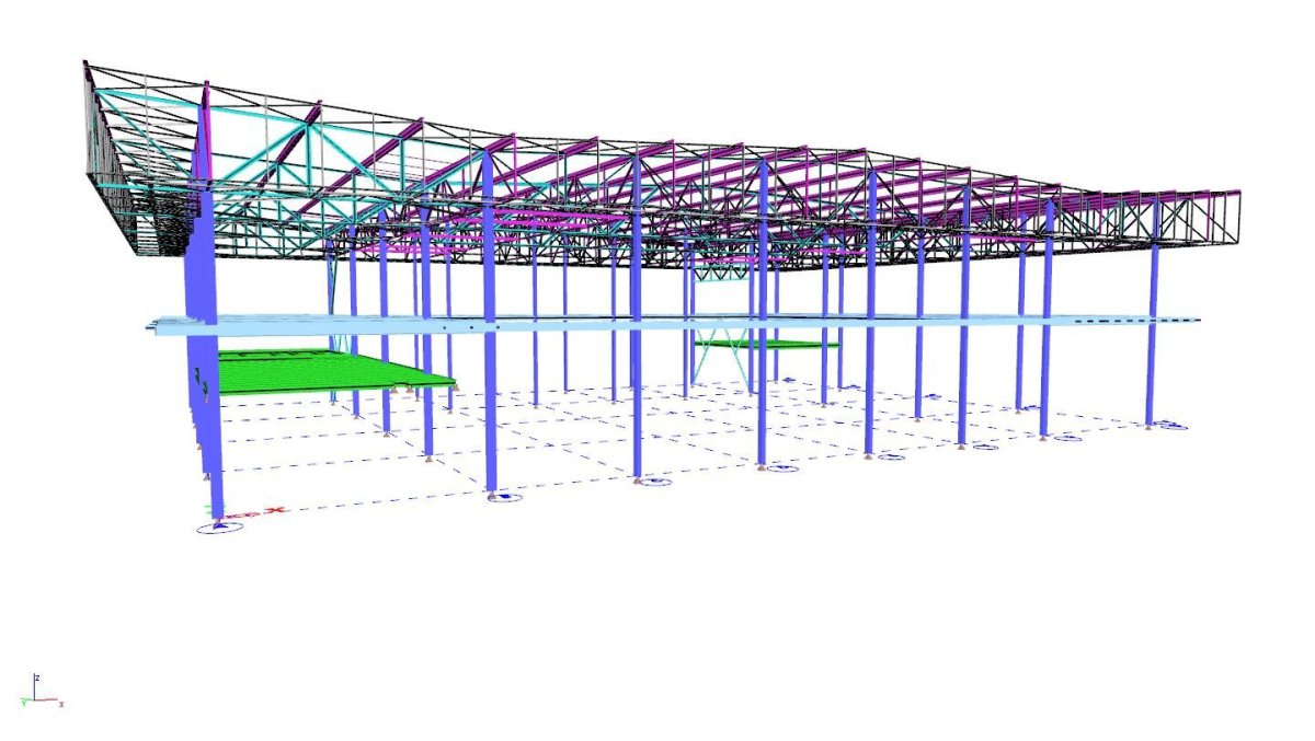 Axonometrie konstrukčního modelu
