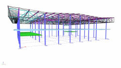 Axonometrie konstrukčního modelu