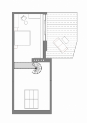 DESIGNIST, Zborovská, půdorys 2. podlaží bytu – foto