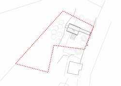 majo architekti, Chata s lávkou, situace – foto