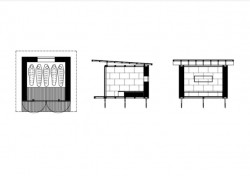 Útulňa pri Banskej Štiavnici, řezy, Ateliér HAUS / Miroslava Šestina, Tomáš Ružiak, Eva Šestina